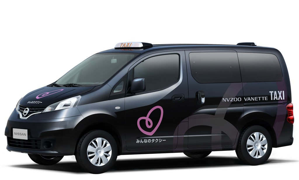 Nissan NV200 Vanette Taxi on its Way to Tokyo
